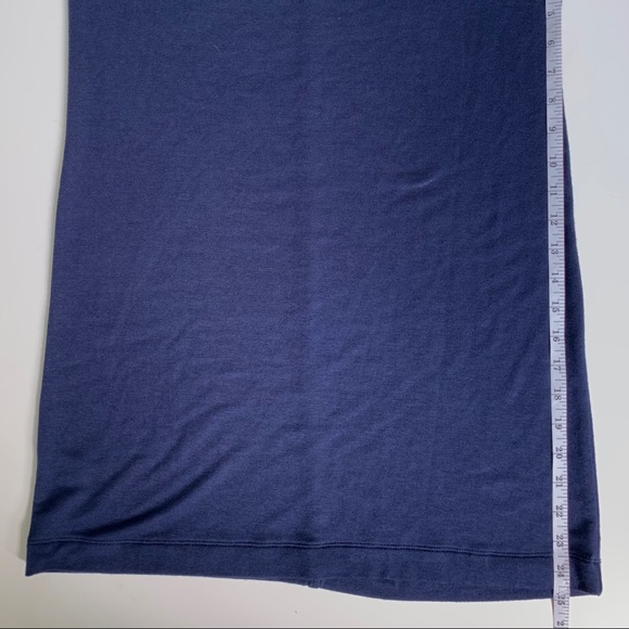 NWT LOFT Lou & Grey Navy Blue V-Neck T-Shirt Dress - Picture 10 of 10